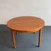 Scandinavian Modern Round Teak Dining Table