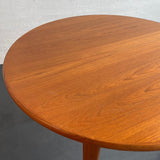 Scandinavian Modern Round Teak Dining Table