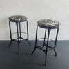 Zebra Print Industrial Shop Stools By Toledo Metal Furniture Co.