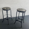 Zebra Print Industrial Shop Stools By Toledo Metal Furniture Co.