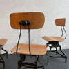 Set Of Three Industrial Adjustable Shop Chairs By Toledo Metal Furniture Co.