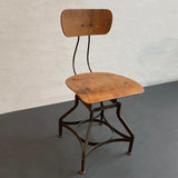 Industrial Adjustable Shop Chair By Toledo Metal Furniture Co.