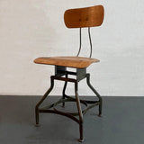 Industrial Adjustable Shop Chair By Toledo Metal Furniture Co.