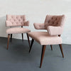 Pair Of Mid-Century Modern Upholstered Armchairs