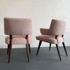 Pair Of Mid-Century Modern Upholstered Armchairs