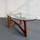 Sculptural Walnut "Bowtie" Coffee Table By Adrian Pearsall For Craft Associates