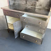 Large Industrial Brushed Steel Apothecary Hoosier Cabinet