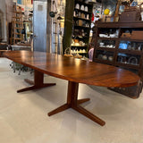 Scandinavian Modern Oval Rosewood Extension Dining Table By John Mortensen