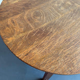 Arts And Crafts Round Oak Table By Gustav Stickley