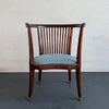 Regency Style Mahogany Rolling Barrel Back Armchair