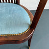 Regency Style Mahogany Rolling Barrel Back Armchair