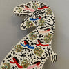 Howard Finster Painted Folk Art Dinosaur Sculpture