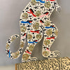 Howard Finster Painted Folk Art Dinosaur Sculpture