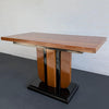 Art Deco Mahogany Flip-Top Console Dining Table