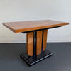 Art Deco Mahogany Flip-Top Console Dining Table