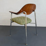 Mid-Century Modern Bentwood Chrome Chair By George Mulhauser For Plycraft