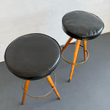 Pair Of Mid-Century Modern Bar Stools