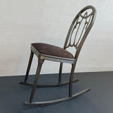 Art Deco Brushed Steel Rocking Chair By Doehler Metal Furniture