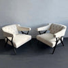 Mid-Century Modern Sculptural Lounge Chairs By Ward Bennett