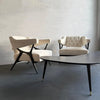 Mid-Century Modern Sculptural Lounge Chairs By Ward Bennett