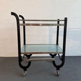 Art Deco Folding Bar Cart Attributed to Donald Deskey