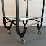 Art Deco Folding Bar Cart Attributed to Donald Deskey