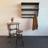 Industrial Brushed Steel Gymnasium Wall Mount Shelf Unit Coat Rack