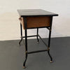 Industrial Black Laminate Top Mail Room Work Table