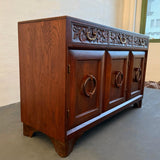 Craftsman Carved Oak Sideboard Credenza By Old Hickory Furniture Company