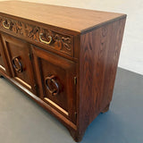 Craftsman Carved Oak Sideboard Credenza By Old Hickory Furniture Company