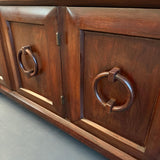 Craftsman Carved Oak Sideboard Credenza By Old Hickory Furniture Company