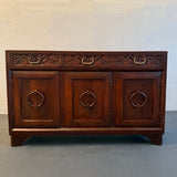 Craftsman Carved Oak Sideboard Credenza By Old Hickory Furniture Company