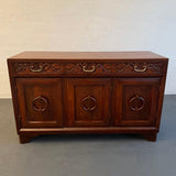 Craftsman Carved Oak Sideboard Credenza By Old Hickory Furniture Company