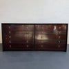 Low-Boy Dresser With Nickel X-Shaped Pulls By Paul Frankl For Johnson Furniture