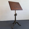 Antique Industrial Adjustable Cast Iron Drawing Easel Table