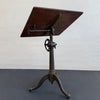 Antique Industrial Adjustable Cast Iron Drawing Easel Table