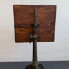 Antique Industrial Adjustable Cast Iron Drawing Easel Table