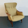 Scandinavian Modern Wingback Lounge Chair By B. J. Hansen