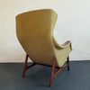 Scandinavian Modern Wingback Lounge Chair By B. J. Hansen