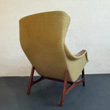 Scandinavian Modern Wingback Lounge Chair By B. J. Hansen