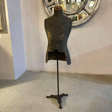 Early 20th Century Male Mannequin Torso On Stand