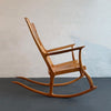 Artisan-Made Spindle Back Rocking Chair In The Style Of Sam Maloof