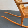 Artisan-Made Spindle Back Rocking Chair In The Style Of Sam Maloof