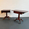 Pair Of Regency Mahogany Pembroke Drop-Leaf End Tables