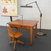 Early 20th Century Industrial Oak Library Desk