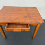 Early 20th Century Industrial Oak Library Desk