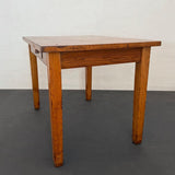 Early 20th Century Industrial Oak Library Desk