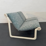 Mid-Century Modern Sling Loveseat Sofa By Hannah Morrison For Knoll