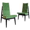 Pair Of Mid-Century Modern Highback Accent Chairs