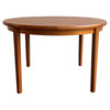 Scandinavian Modern Round Teak Dining Table